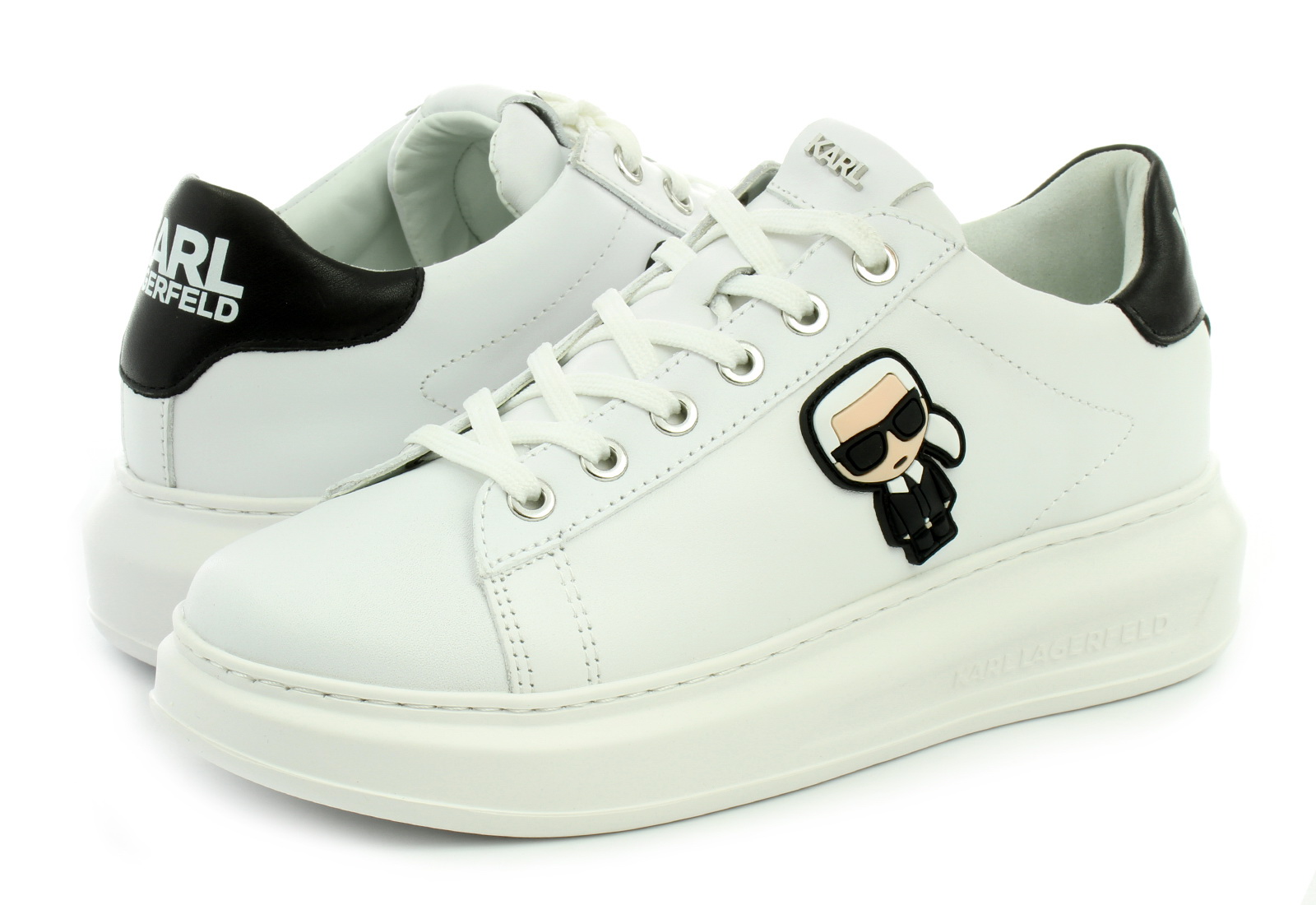 Karl Lagerfeld Trampki do kostki Kapri Karl Ikonic Lo Lace KL62530