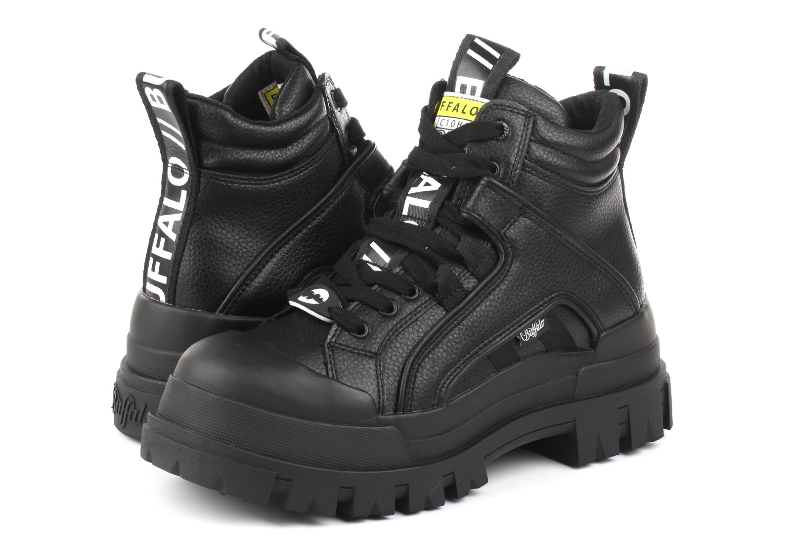 Buffalo Sneakersy za kostkę - Aspha Mid - 1622033-blk