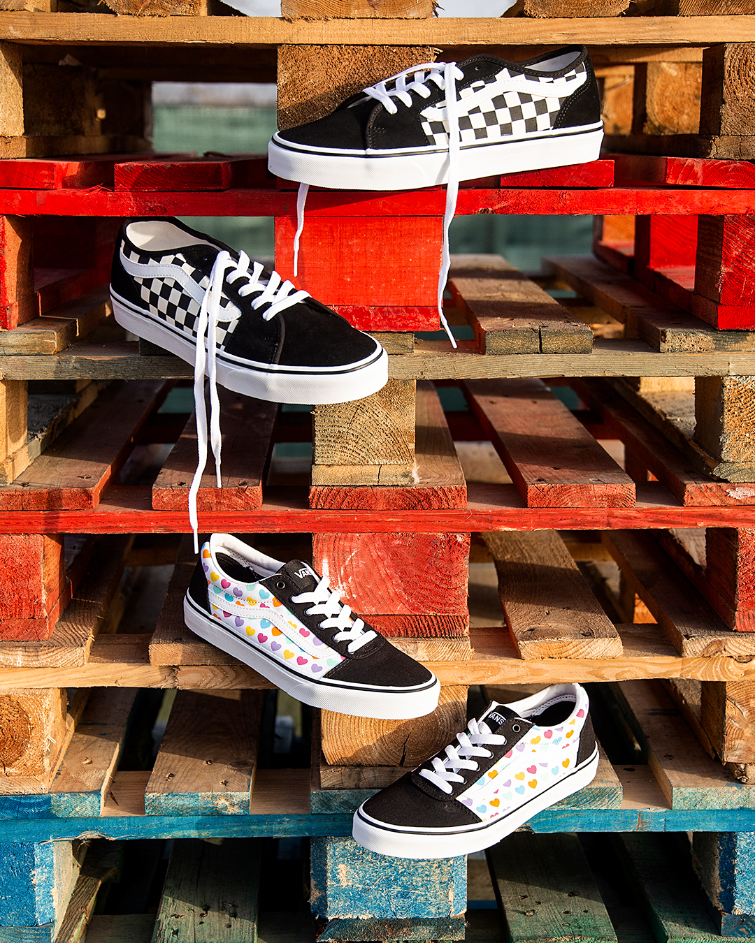 trampki w szachownicę vans